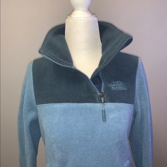 The North Face Blue Fleece Sweatshirt Size XS - Picture 2 of 5